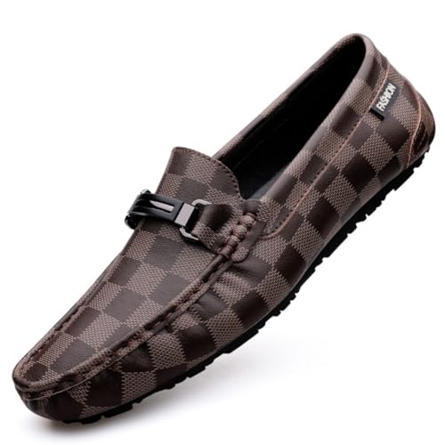 CZHIHANEG Herren Loafers Mokassins Schuhe Atmungsaktiv Casual Leder Mokassins Handmade Slip On Driving Business Schuhe 37-49 EU von CZHIHANEG