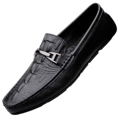 CZHIHANEG Herren Loafers Mokassins Schuhe Atmungsaktiv Casual Leder Mokassins Handmade Slip On Driving Business Schuhe 37-49 EU von CZHIHANEG