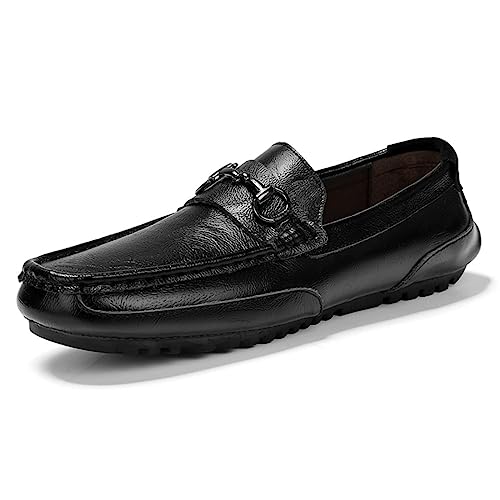 CZHIHANEG Herren Mokassins Casual Elegant Bequem Leichte Herren Lederschuhe Sommer Casual Elegante Fahrschuhe Boot Schuhe Klassische Mokassins von CZHIHANEG