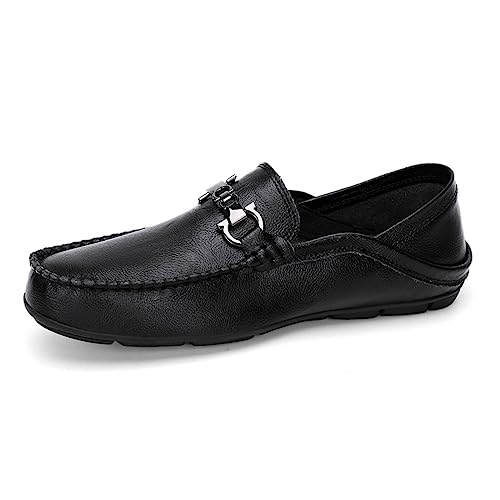 CZHIHANEG Herren Mokassins Casual Elegant Bequem Leichte Herren Lederschuhe Sommer Casual Elegante Fahrschuhe Boot Schuhe Klassische Mokassins von CZHIHANEG