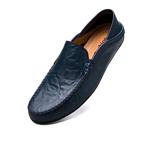CZHIHANEG Herren Mokassins Casual Elegant Bequem Leichte Herren Lederschuhe Sommer Casual Elegante Fahrschuhe Boot Schuhe Klassische Mokassins von CZHIHANEG