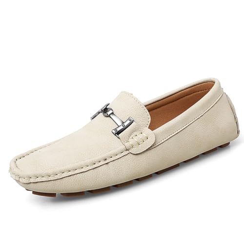 CZHIHANEG Herren Mokassins Hochwertige Leder Mode Slip-on Schuhe Fahrer Schuhe Casual Flache Schuhe 38-49 EU von CZHIHANEG