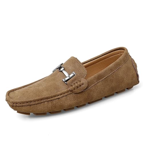 CZHIHANEG Herren Mokassins Hochwertige Leder Mode Slip-on Schuhe Fahrer Schuhe Casual Flache Schuhe 38-49 EU von CZHIHANEG