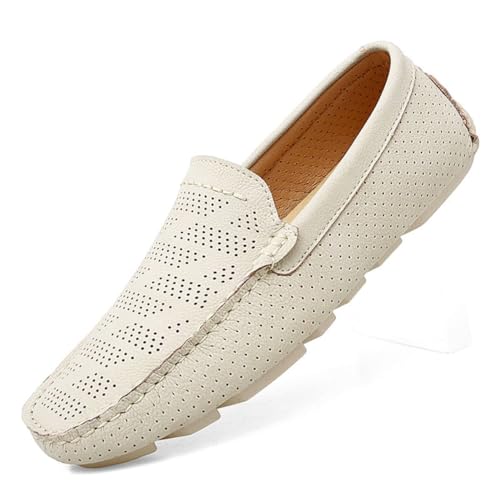 CZHIHANEG Herren Mokassins Hochwertige Leder Mode Slip-on Schuhe Fahrer Schuhe Casual Flache Schuhe 38-49 EU von CZHIHANEG