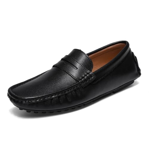 CZHIHANEG Herren Mokassins Hochwertige Leder Mode Slip-on Schuhe Fahrer Schuhe Casual Flache Schuhe 38-49 EU von CZHIHANEG