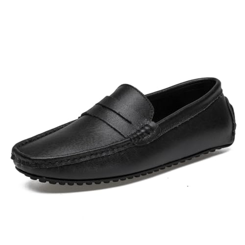 CZHIHANEG Herren Mokassins Hochwertige Leder Mode Slip-on Schuhe Fahrer Schuhe Casual Flache Schuhe 38-49 EU von CZHIHANEG