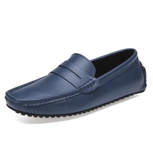 CZHIHANEG Herren Mokassins Hochwertige Leder Mode Slip-on Schuhe Fahrer Schuhe Casual Flache Schuhe 38-49 EU von CZHIHANEG