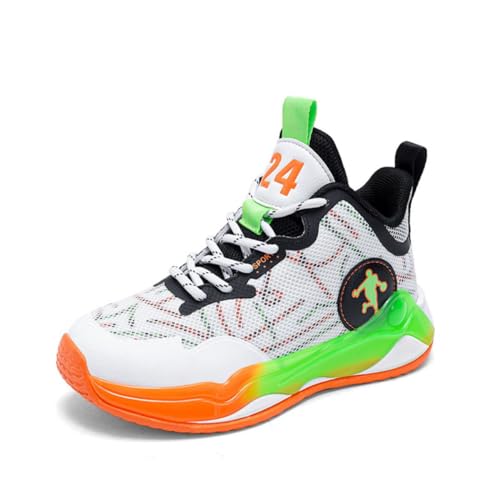 CZHIHANEG Kinder-Basketball-Schuhe Jungen-Basketball-Schuh Mädchen-Basketball-Trainer Kinder-Sportschuhe Sport-Laufschuhe von CZHIHANEG