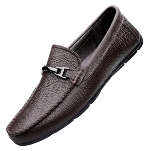 CZHIHANEG Mokassins Slipper Herren Loafers Flache Business Schuhe EU 37-EU 48 von CZHIHANEG