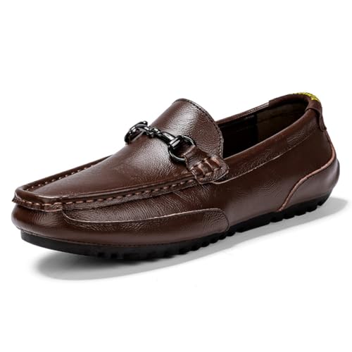 CZHIHANEG Mokassins Slipper Herren Loafers Flache Business Schuhe EU 37-EU 48 von CZHIHANEG