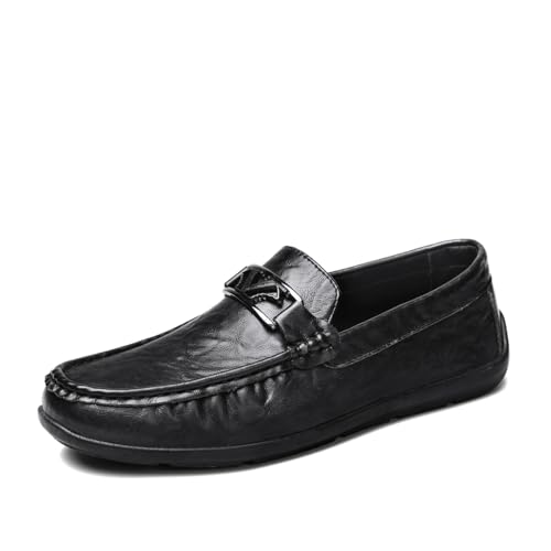 CZHIHANEG Mokassins Slipper Herren Loafers Flache Business Schuhe EU 37-EU 48 von CZHIHANEG