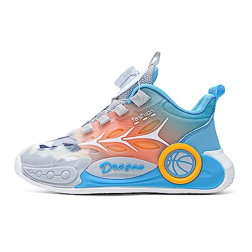 CZHIHANEG Neue Kinder Basketballschuhe Kinder Sportschuhe Twist Schnalle Turnschuhe Jungen und Mädchen Basketballschuhe von CZHIHANEG