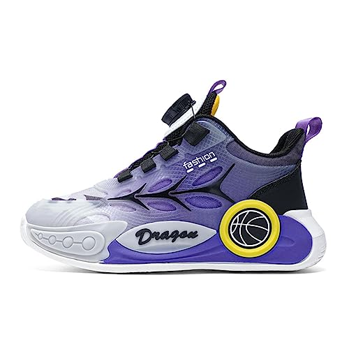 CZHIHANEG Neue Kinder Basketballschuhe Kinder Sportschuhe Twist Schnalle Turnschuhe Jungen und Mädchen Basketballschuhe von CZHIHANEG