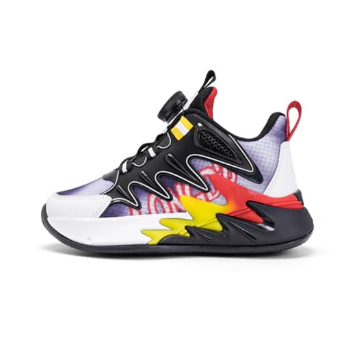 CZHIHANEG Neue Kinder Basketballschuhe Kinder Sportschuhe Twist Schnalle Turnschuhe Jungen und Mädchen Basketballschuhe von CZHIHANEG