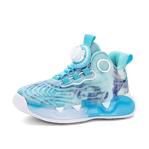 CZHIHANEG Neue Kinder Basketballschuhe Kinder Sportschuhe Twist Schnalle Turnschuhe Jungen und Mädchen Basketballschuhe von CZHIHANEG