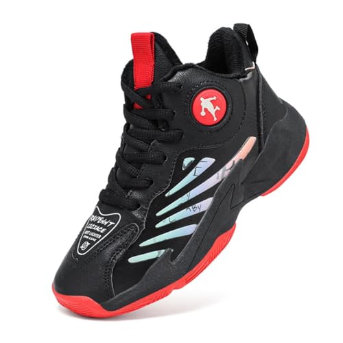 CZHIHANEG Stilvolle gepolsterte Wärme Jungen Basketballschuhe Basketballschuhe Basketballschuhe für Kinder Sportverschluss Sportschuhe von CZHIHANEG