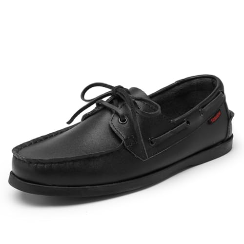 Herren Bootsschuhe Segelschuhe Mokassins 49 Eye Classic Lace Docksides Herrenschuhe Lederschutzen Penny von CZHIHANEG