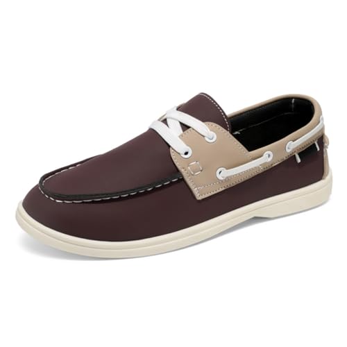 Herren Bootsschuhe Segelschuhe Mokassins 63 Eye Classic Lace Docksides Herrenschuhe Lederschutzen Penny von CZHIHANEG