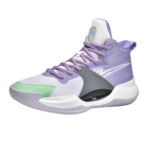 Herren-Laufschuhe, Wanderschuhe, Sport-Sneaker, leichte Turnschuhe, atmungsaktive Turnschuhe für Herren, gepolstert, lässig, Joggingschuhe, F8012 Lilac Purple, 38 2/3 EU von CZHIHANEG