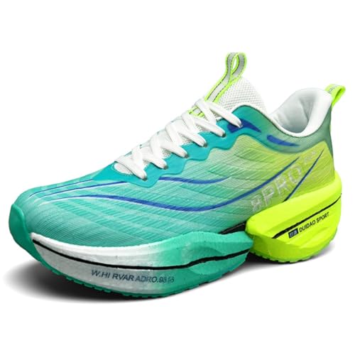 Herren-Laufschuhe, Wanderschuhe, Sport-Sneaker, leichte Turnschuhe, atmungsaktive Turnschuhe für Herren, gepolstert, lässig, Joggingschuhe, F8013 Grasgrün, 39 2/3 EU von CZHIHANEG