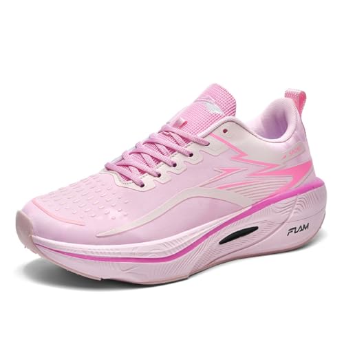 Herren-Laufschuhe, Wanderschuhe, Sport-Sneaker, leichte Turnschuhe, atmungsaktive Turnschuhe für Herren, gepolstert, lässig, Joggingschuhe, F8511 Pink, 36 2/3 EU von CZHIHANEG