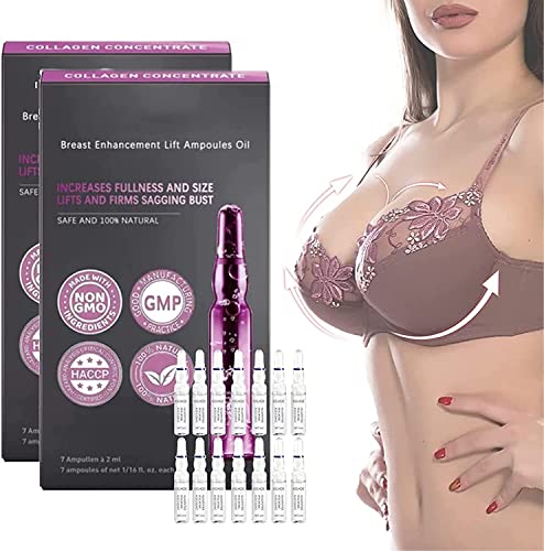 Brustvergrößerung Lift Ampullen Öl, Brustvergrößerung Lift Öl für Frauen, Brustvergrößerung Creme (2 Box) von CZIRAN