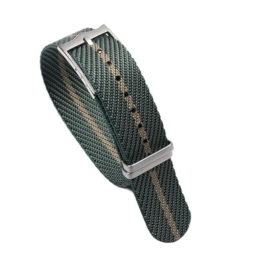 CZKE 20 mm 22 mm Premium Grade NATO Zulu Uhrenarmband Nylon Ersatzarmband für Tudor verstellbares Armband Armband Dornschließe (Farbe: 8 Armband, Größe: 22 mm) von CZKE