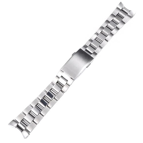 CZKE 22 mm massives Edelstahl-Armband für Tag Heuer Aquaracer Silber Herren-Armband Faltschließe (Farbe: Silber, Größe: 22 mm) von CZKE