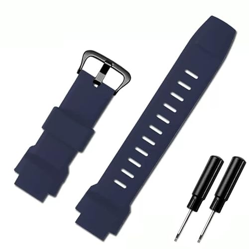 CZKE Gummi-Armband für Casio Protrek PRG-260/270/550/250 PRW-3500/2500/5100 Ersatz-Armband Schwarz 18mm Silikon Uhrenarmbänder, 18 mm, Achat von CZKE