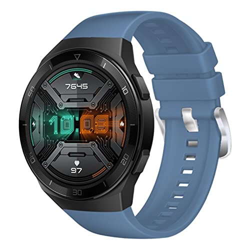 CZKE Sport Original Silikon 22mm Uhrenband Riemen für Huawei Uhr GT 2E Smart Watch Ersatz GT2E Armband Armband Gürtel (Color : 12, Size : For Huawei GT2e) von CZKE