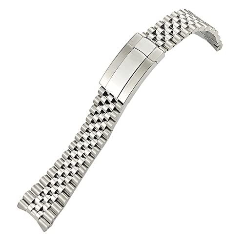 CZKE Uhrenarmband aus massivem 904L-Edelstahl, passend für Rolex-Armband, 41 mm, Oyster Perpetual Datejust Silberfarben, 21 mm, Achat von CZKE