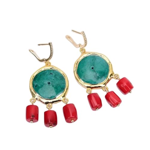 CZMDKEXM Hook Earrings Lady Stone Earrings von CZMDKEXM