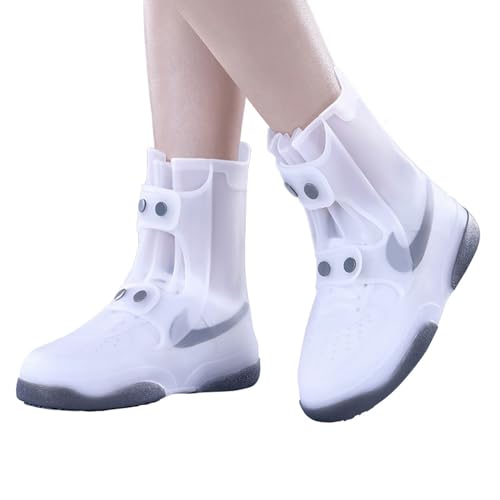 CZMYCBG Regenstiefel, wasserdichte Schuhüberzüge, PVC, wiederverwendbar, rutschfest, Überschuhe, Regenschuhüberzüge, Galoschen, Schneestiefelschutz for Männer und Frauen, regnerisch im Freien (Color von CZMYCBG