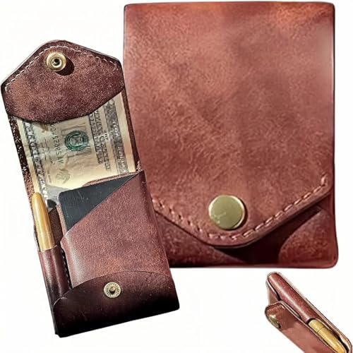 Die Conan-Geldbörse ist multifunktional, kompakt, handgefertigter Kartenhalter aus Leder, schlanke, minimalistische Brieftasche, integrierter Stiftschlitz, EDC-Geldbörse, Geldbörse für flache Die Conan-Geldbörse ist multifunktional, kompakt, handgefertigter Kartenhalter aus Leder, schlanke, minimalistische Brieftasche, integrierter Stiftschlitz, EDC-Geldbörse, Geldbörse für flache von CZPLG