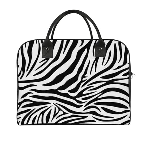 47 x 19 x 33 cm Reisetasche, Turnbeutel, Handgepäcktasche, Sporttasche, Classic Green Camo Reisetaschen für Damen & Herren, Weiß Schwarz Einfaches Zebra, Einheitsgröße von CZZYH