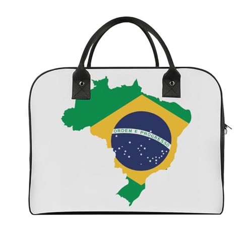 47 x 19 x 33 cm Reisetasche Turnbeutel Handgepäck Tasche Sporttasche Blume Würdevolle Katze Reisetaschen für Damen & Herren, Leidenschaftliches buntes Brasilien, Einheitsgröße von CZZYH