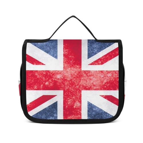 Reise-Kulturbeutel, tragbare Make-up-Tasche, Vogel Deutsche Flagge Kulturbeutel für Männer & Frauen, Union Jack Design, 22.5x18.5cm von CZZYH