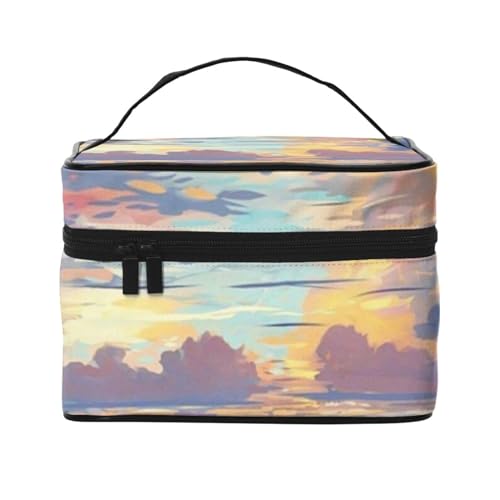 Reise-Make-up-Tasche, tragbare Kulturtasche, Graffiti-Anime-Landschaft, Kulturbeutel für Damen und Herren, Graffiti Anime Landschaft, Einheitsgröße von CZZYH