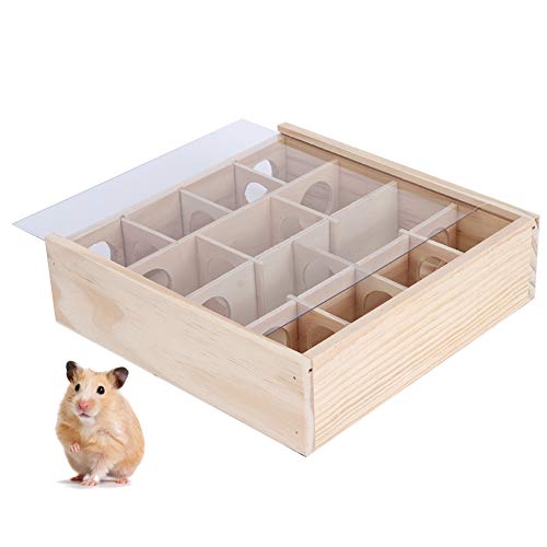 Hamster Spielzeug, Hamster Labyrinth Mäuse Holz Interaktives Intelligentes Haustier Spielzeug mit Acrylglas Hamster Spielzeug, Hamster Labyrinth Mäuse Holz Interaktives Intelligentes Haustier Spielzeug mit Acrylglas von CaCaCook
