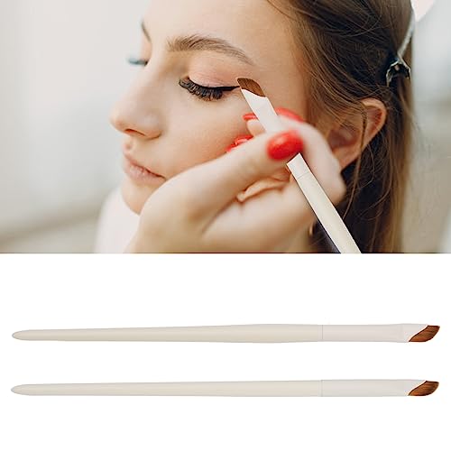 Make-up-Sichel-Eyeliner-Pinsel, 2 Stück, Professionelles, Weiches Haar, Ultradünn, Abgeschrägter Eyeliner-Pinsel, Kosmetik-Werkzeug von CaCaCook