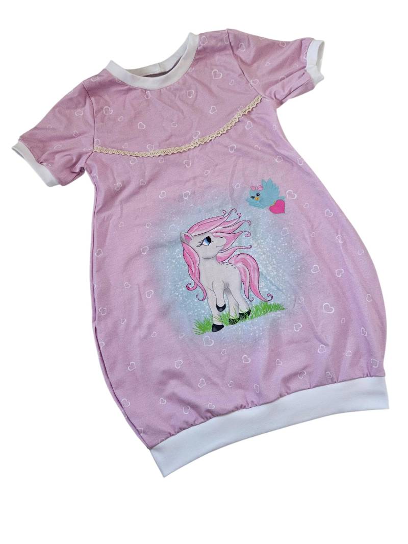 Ballonkleid 122/ 128 Pferde Kurzarm Ballonkleid 122/ 128 Pferde Kurzarm von CaJaLenaDesign