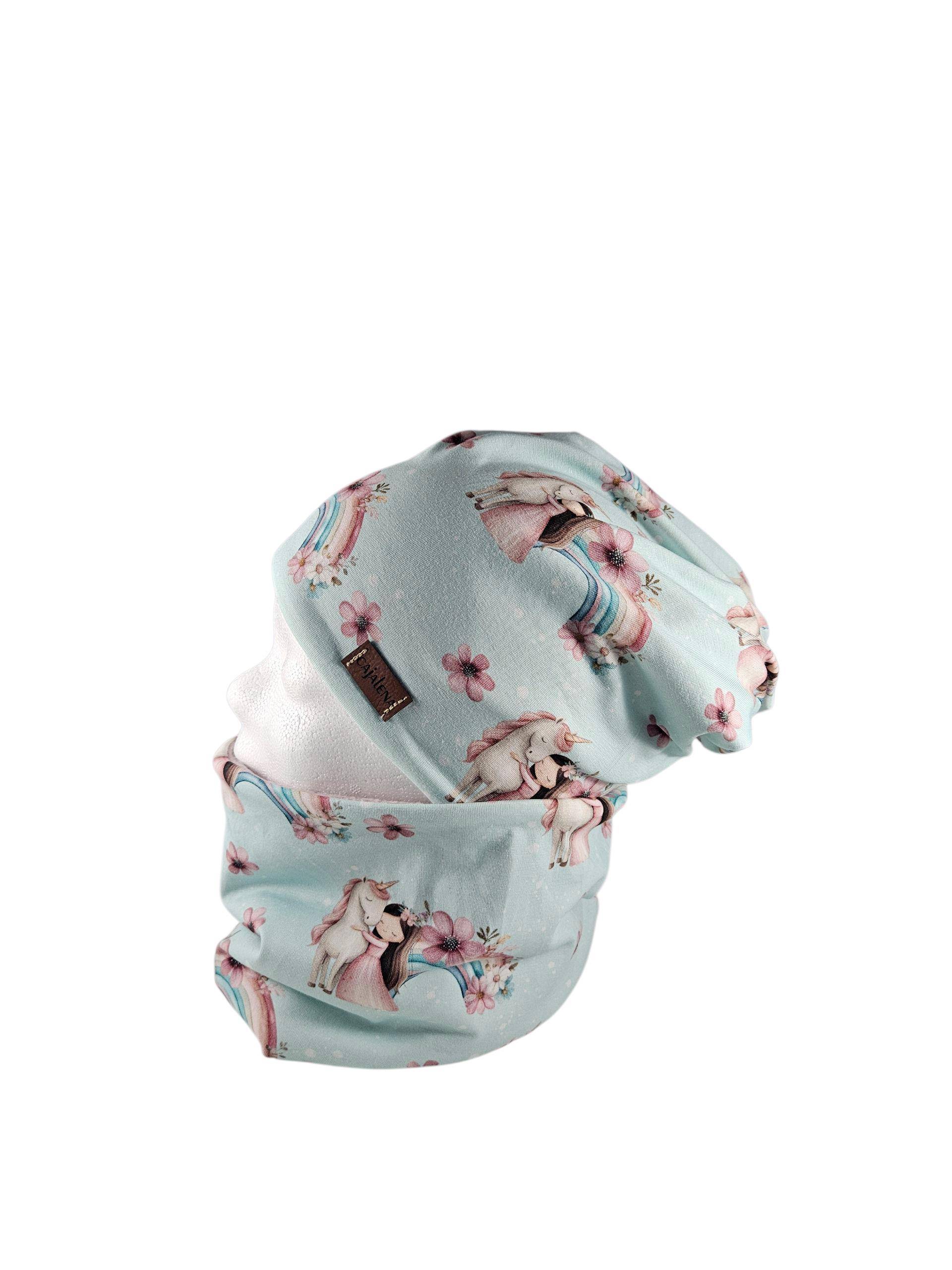 Prinzessin Türkis, Set Beanie Mit Passenden Loopschal Oder Einzeln, Übergangszeit Winter, Set Solo, Geschenke Für Weihnachten von CaJaLenaDesign