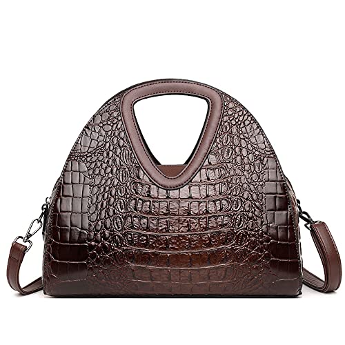 Caalaay Designer Handtaschen und Geldbörse für Frauen Geprägte Krokodil Muster Leder Satchel Tasche Cross-body Schultertaschen Stilvolle Tote Bags von Caalaay