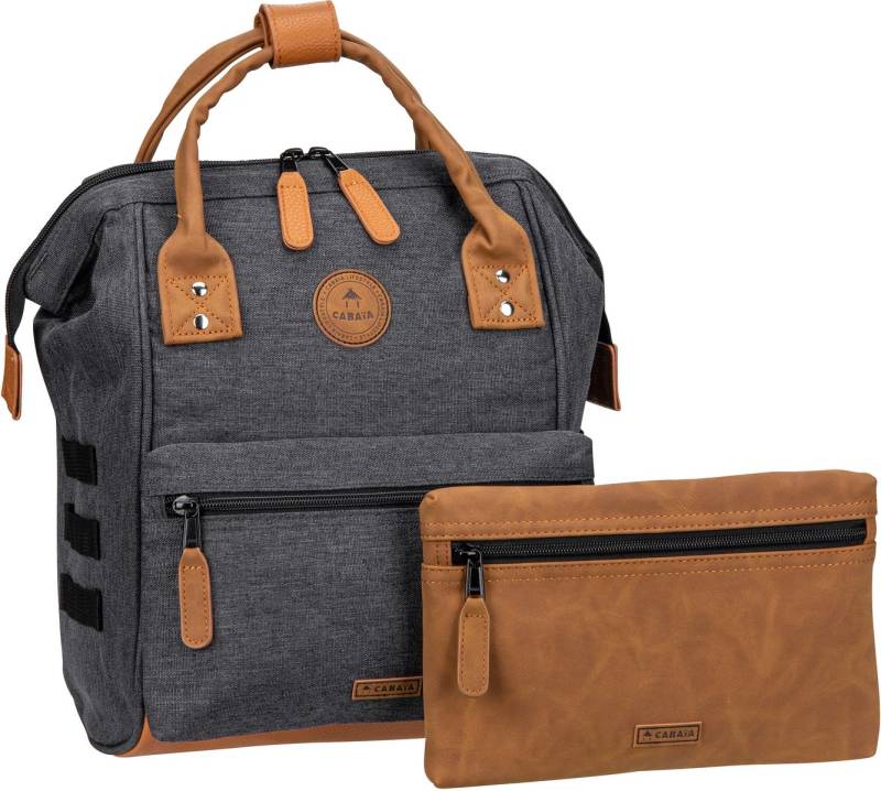 Cabaia Adventurer Oxford Small  in Grau (12 Liter), Rucksack / Backpack von Cabaia