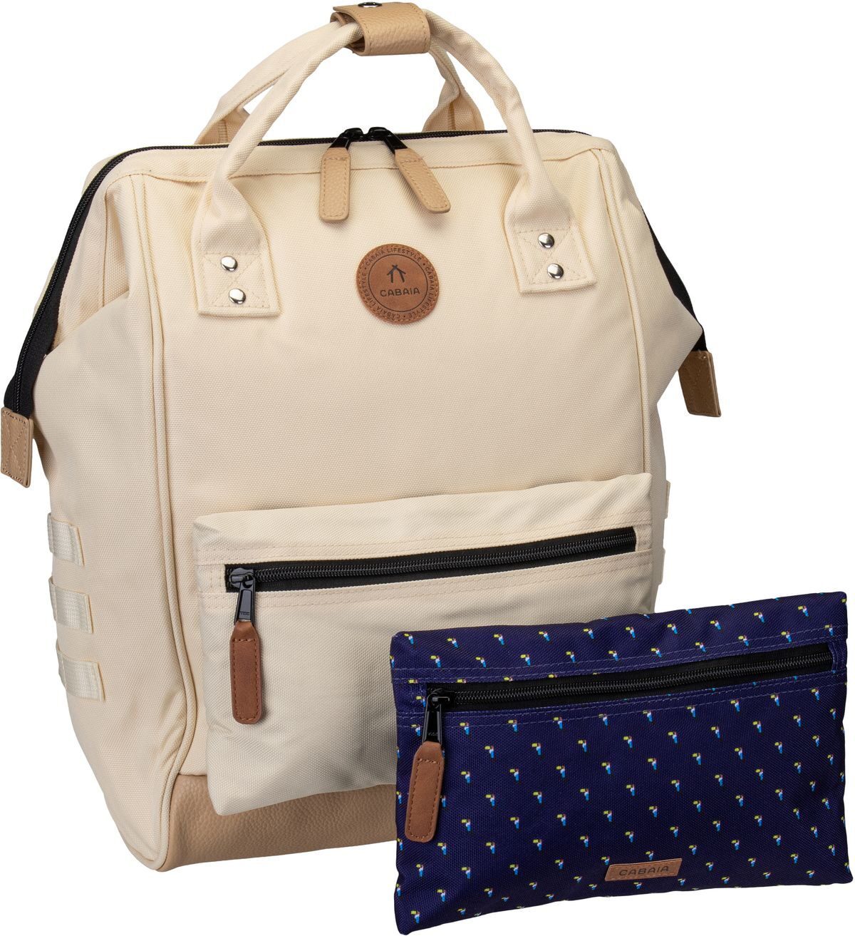 Cabaia Adventurer Recycled Oxford Medium  in Beige (23 Liter), Rucksack / Backpack von Cabaia