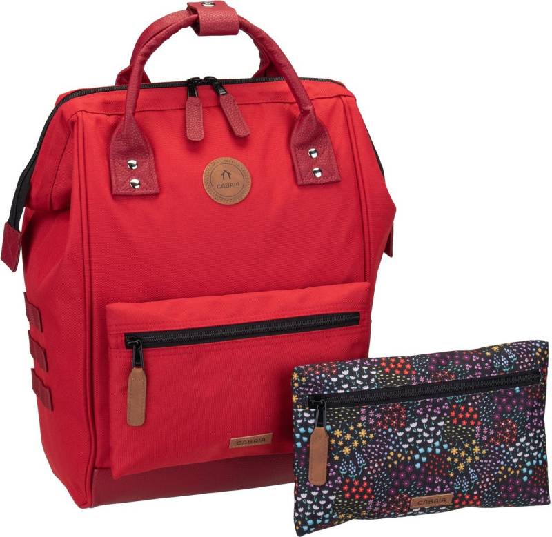 Cabaia Adventurer Recycled Oxford Medium  in Rot (23 Liter), Rucksack / Backpack von Cabaia
