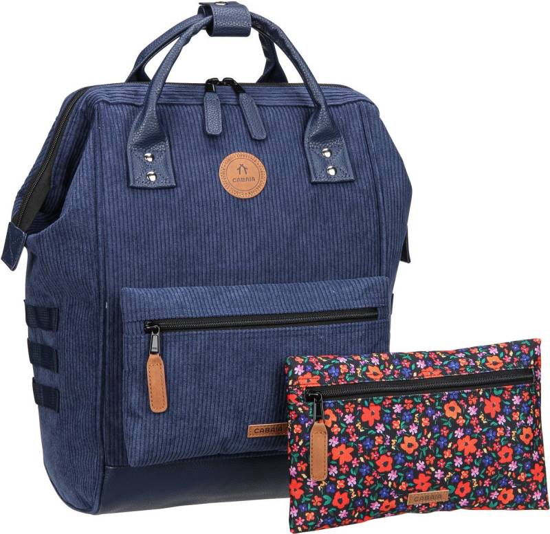 Cabaia Adventurer Recycled Velvet Medium  in Navy (18 Liter), Rucksack / Backpack von Cabaia