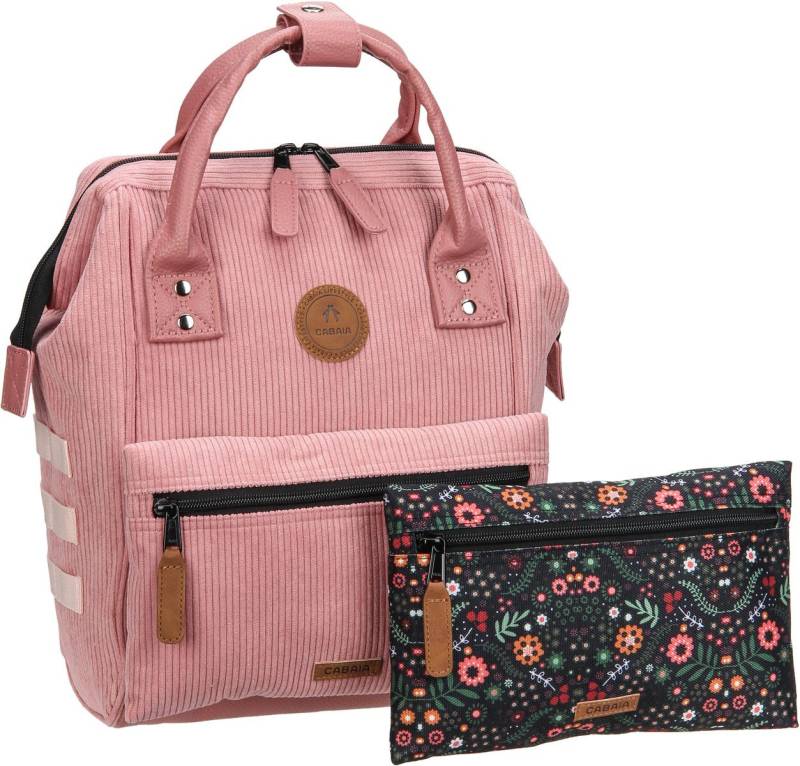 Cabaia Adventurer Recycled Velvet Small  in Rosé (12 Liter), Rucksack / Backpack von Cabaia
