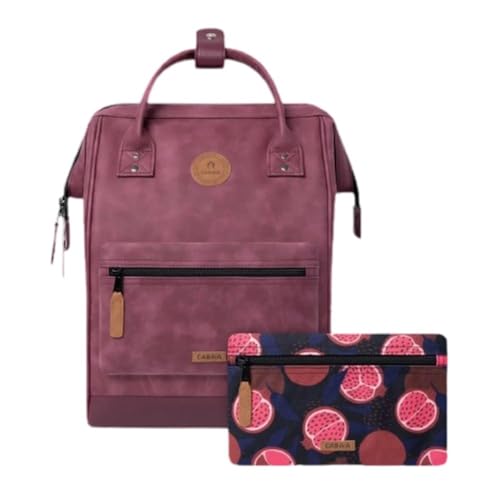 Cabaïa - Adventurer Rucksack Delhi Medium 18L - Wasserabweisend - Gepolstertes Laptopfach bis zu 13 Zoll - 2 austauschbare Vordertaschen - PETA vegan - Rucksack für Damen & Herren - Rot Cabaïa - Adventurer Rucksack Delhi Medium 18L - Wasserabweisend - Gepolstertes Laptopfach bis zu 13 Zoll - 2 austauschbare Vordertaschen - PETA vegan - Rucksack für Damen & Herren - Rot von Cabaïa