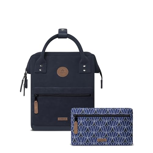Cabaïa - Adventurer Rucksack Zurich Mini 10L - Wasserabweisend - Gepolstertes Laptopfach bis zu 10,5 Zoll - 2 austauschbare Vordertaschen - PETA vegan - Rucksack für Damen & Herren - Blau von Cabaïa